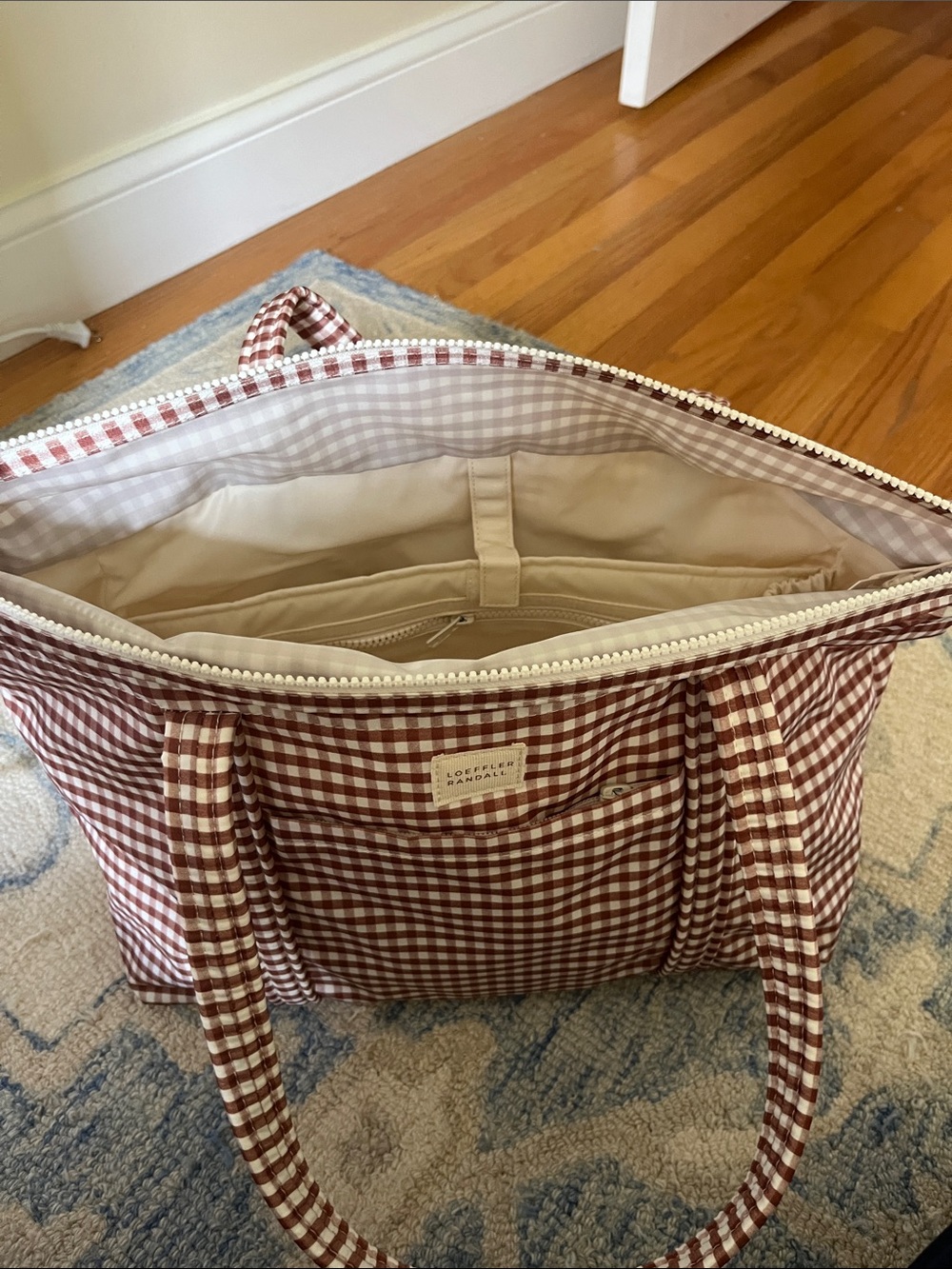 Loeffler Randall Gingham Tote